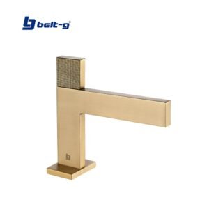 GRIFO LAVAMANOS MONOMANDO PIATTO GOLDEN BRUSH Belt-G