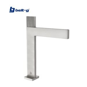 GRIFO LAVAMANOS MONOMANDO PIATTO (ALTO) BRUSHED Belt-G