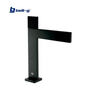 GRIFO LAVAMANOS MONOMANDO PIATTO (ALTO) BLACK Belt-G