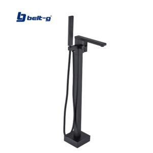GRIFO PIE MONOMANDO PARA BAÑERA SQUARE BLACK Belt-G