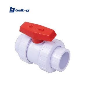 LLAVE DE BOLA PVC DOBLE UNION PARA SOLDAR 2" Belt-G
