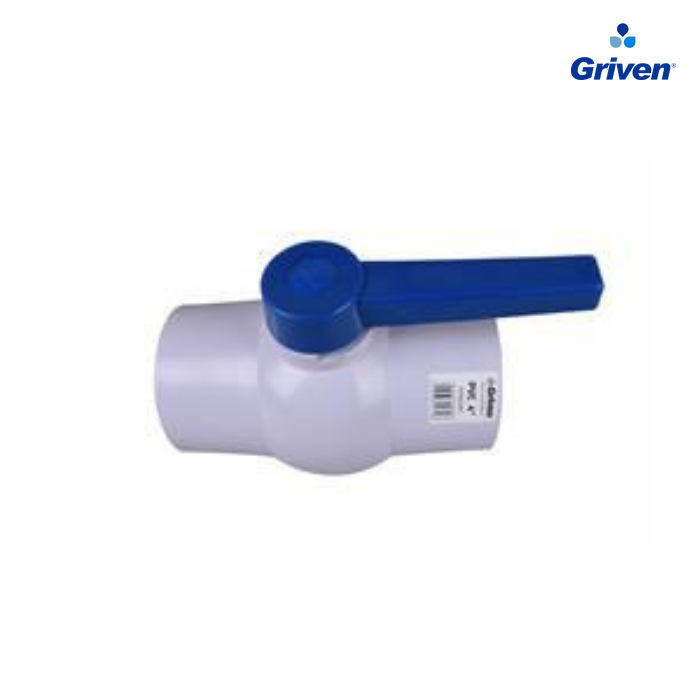 Válvula Paso Griven 4" PVC Rosca