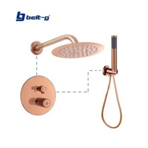 KIT DUCHA SLOTT ROSE GOLD Belt-G