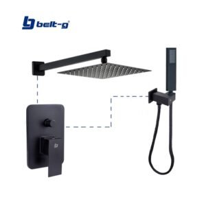 KIT DUCHA SQUARE BLACK Belt-G