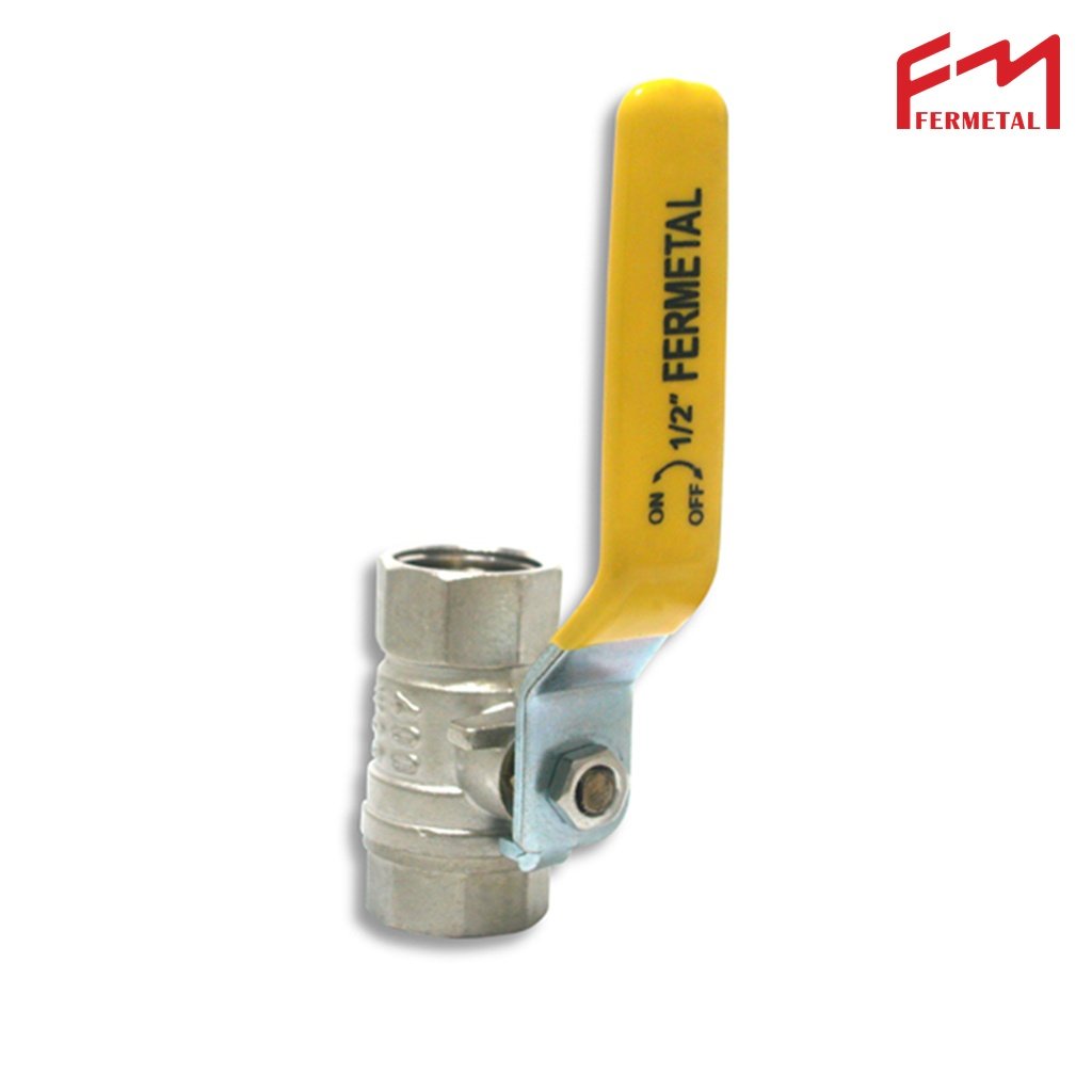 Llave de bola cromada de 1/2"