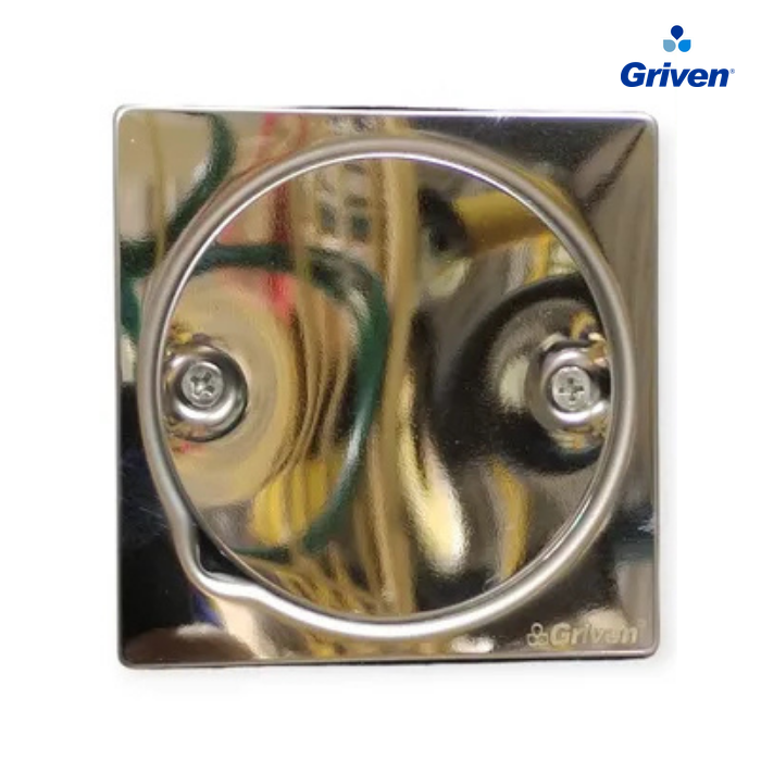 Rejilla De Piso Tapa Ciega Y Cuadrada Marca Griven De 4"