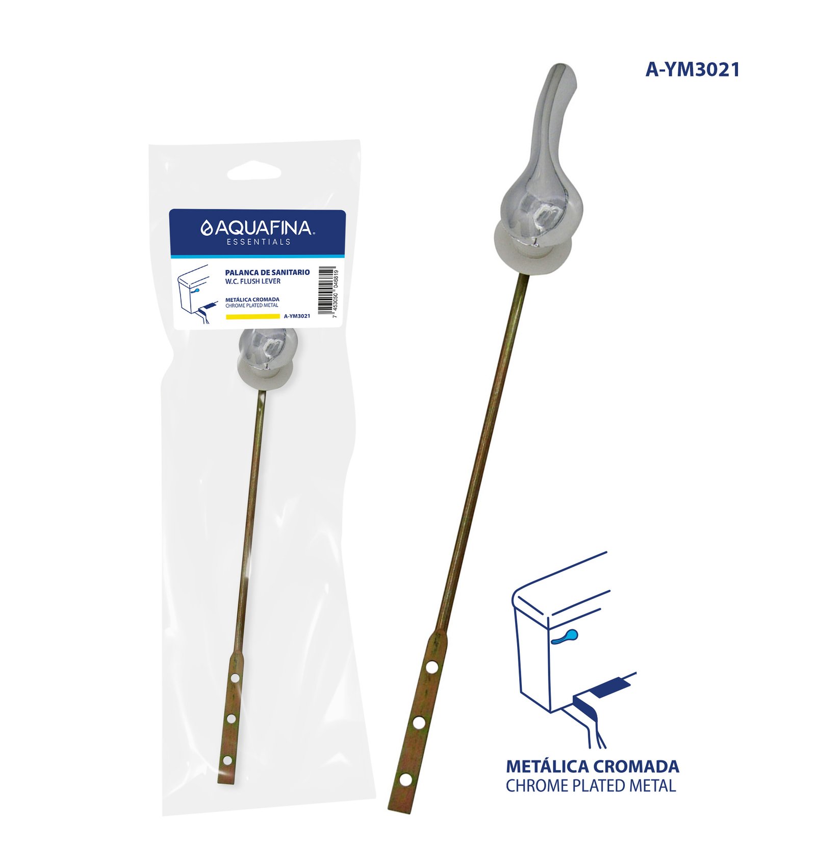 Balancin para Sanitario Cromado Aquafina
