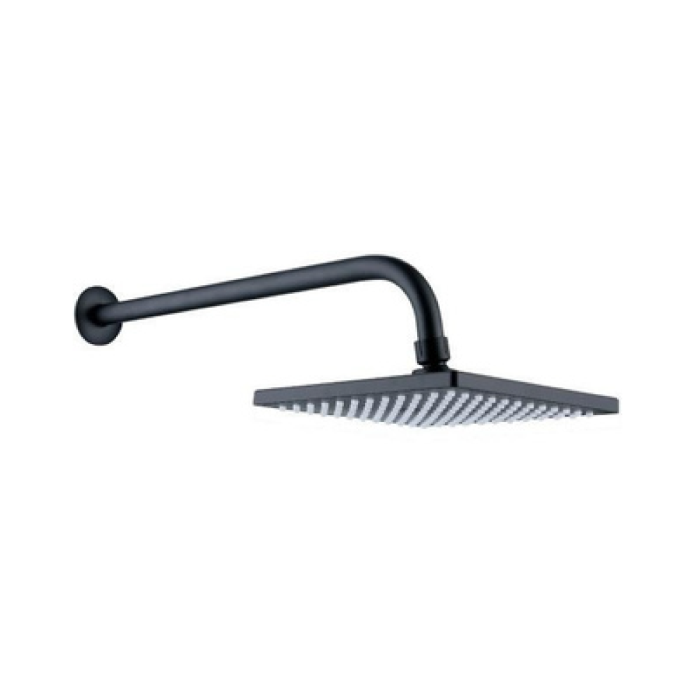 Regadera Cuadrada Acquabella Negra Volterra