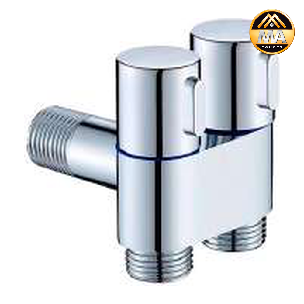 Llave de Arresto Doble 1/2" x 1/2" x 1/2" 7 cm de Largo Metálico