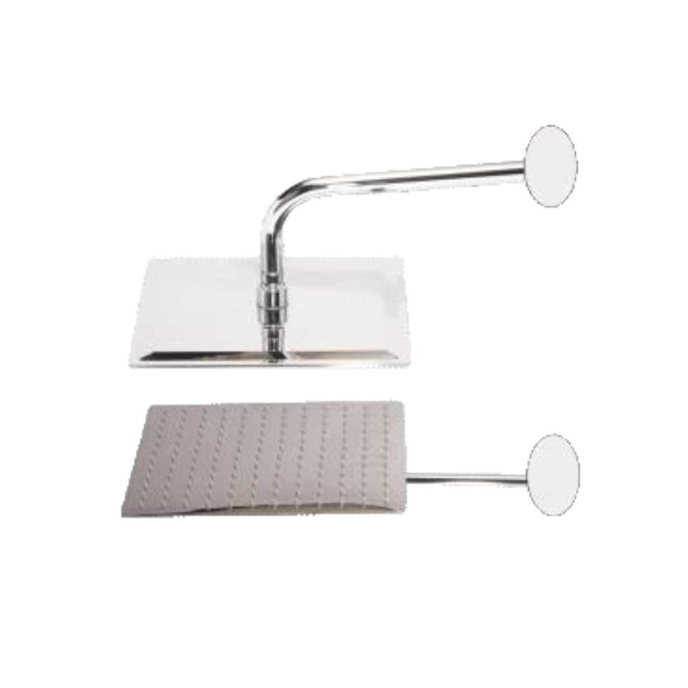 Ducha Espejo 10" Metálica c/ Tubo DY-7002