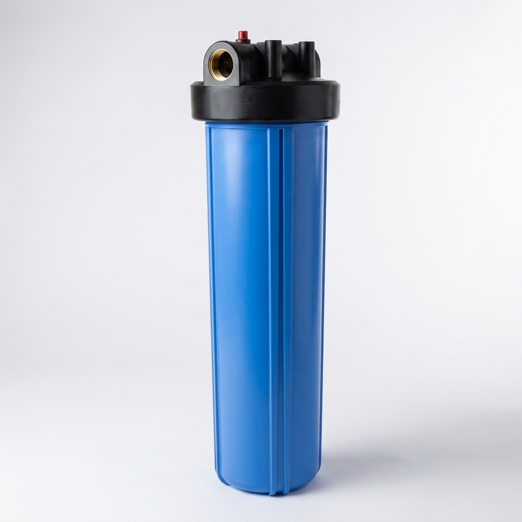 Aqual Carcasa Azul para Filtro Grande de 20 x 4.5" de Latón