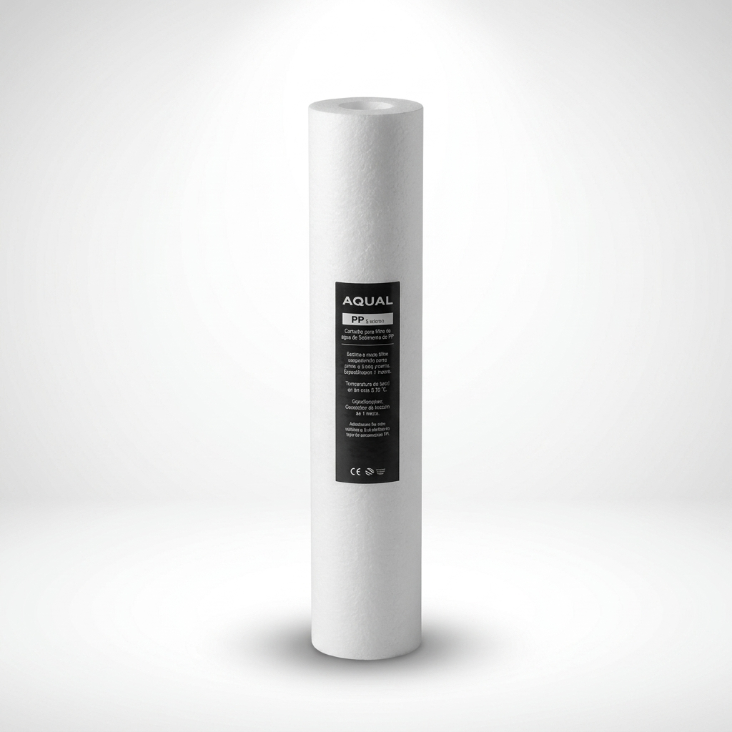 Aqual Cartucho para Filtro de Agua de Sedimento de PP de 20 x 2.5" 5 micrón