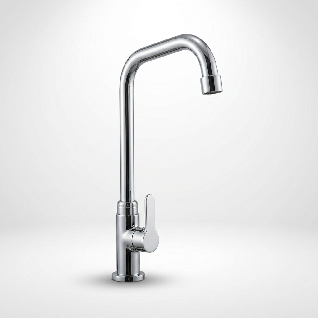 Aqual Grifería de fregadero Cromada Agua fría