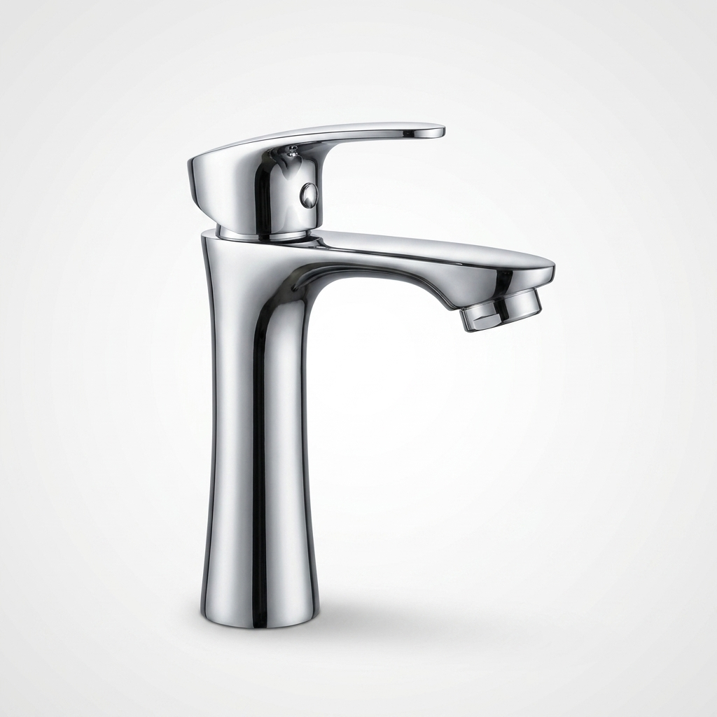 Aqual Grifería de lavamanos Cromada Agua fría Metálica