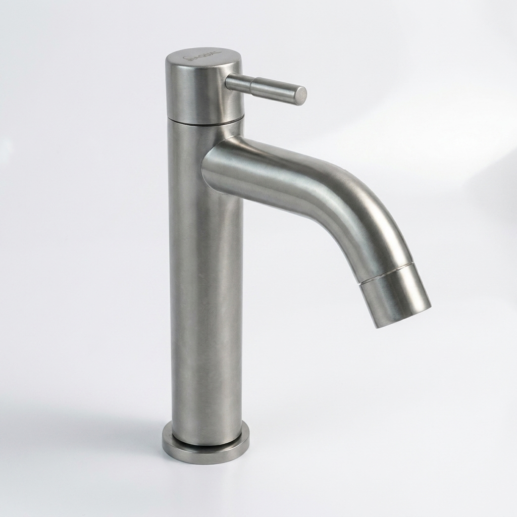 Aqual Grifería de lavamanos Agua fría Satinada