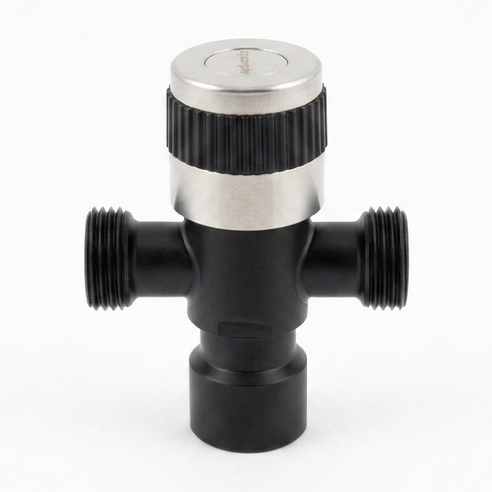 Aqual Llave de arresto tipo T satinada/negra