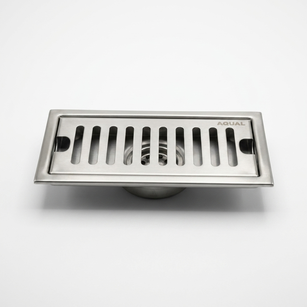 Aqual Regilla centro piso 2" Lineal satinada 20 cm