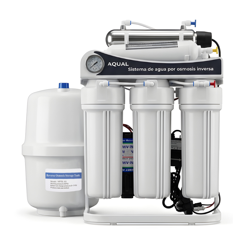 Aqual Sistema de Ósmosis Inversa 7 etapas (50 GPD)